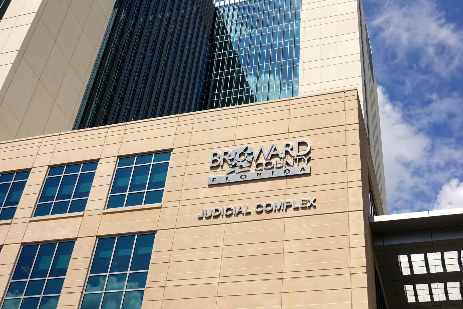 Close Up View Of The Broward County Courthouse